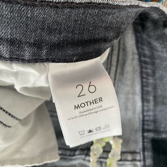 Mother high waisted rascal slice undone hem jean size 26 - Picture 7 of 12